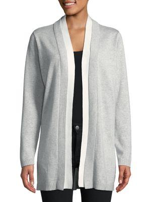 Calvin Klein Plus Open Front Long Cardigan