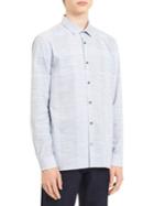 Calvin Klein Universal Fit Yarn-dye Blown-up End-on-end Plaid Shirt