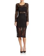 Guess Illusion Lace Party Dress