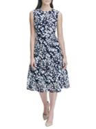 Tommy Hilfiger Floral Dot Lace Midi Fit-&-flare Dress