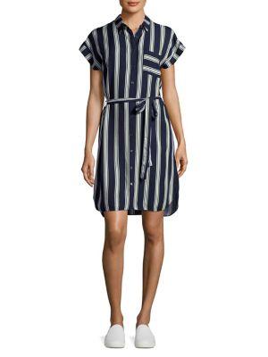 Dorothy Perkins Striped Button-front Dress