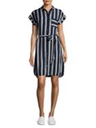 Dorothy Perkins Striped Button-front Dress