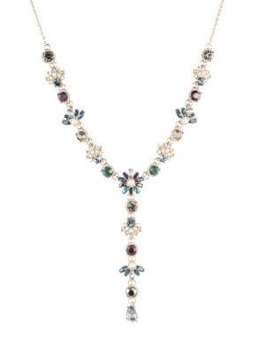 Marchesa Goldtone & Multi-stone Y-necklace