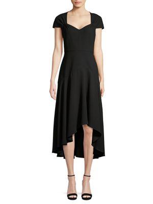 Elie Tahari Phoenix Asymmetric Cap-sleeve Dress