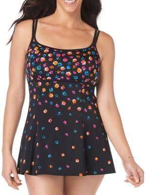 Longitude One-piece Charmed Empire Princess Seam Swimdress