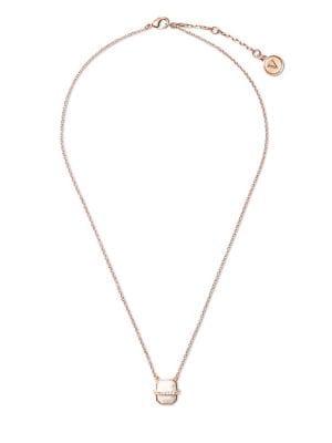 Vince Camuto Pave Trapped Crystal Pendant Necklace