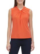 Tommy Hilfiger Sleeveless Knot-front Top