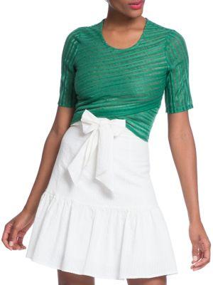 Plenty By Tracy Reese Short-sleeve Cropped Top