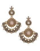 Marchesa Crystal And Faux Pearl Drop Earrings