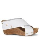 Carvela Comfort Sooty Leather Platform Sandals