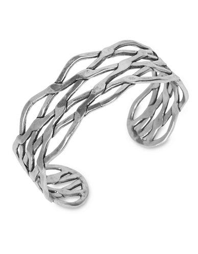 Lucky Brand Silvertone Twisted Cuff Bracelet