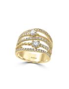 Effy Doro Diamond And 14k Yellow Gold Ring