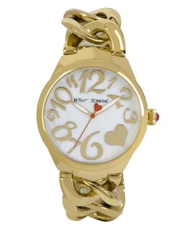 Betsey Johnson Goldtone Bracelet Watch