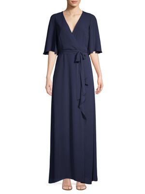 Bcbgmaxazria Wrap Capelet Gown