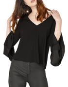 Miss Selfridge V-neck Long-sleeve Top