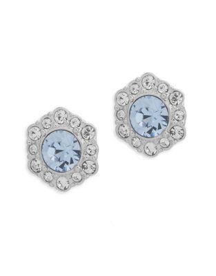 Givenchy Silvertone Cluster Stud Earrings