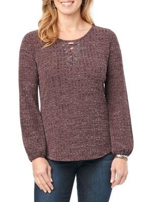 Democracy Lace-up Top