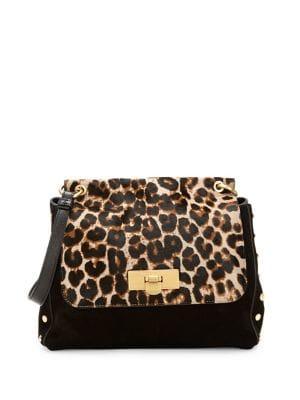 Donna Karan Medium Bay Calf-hair And Leather Satchel
