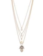 Design Lab Lord & Taylor Graduated Crystal Multi-strand Necklace