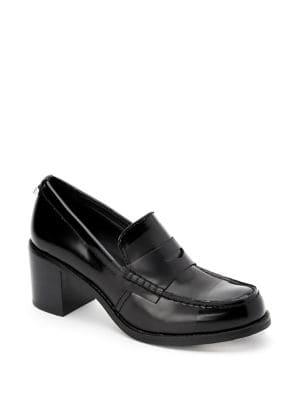 Calvin Klein Pamelyn Leather Penny Loafers