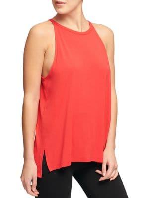 Donna Karan Active Halter Slit-back Tank