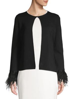 Calvin Klein Feather-cuff Cardigan