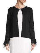 Calvin Klein Feather-cuff Cardigan