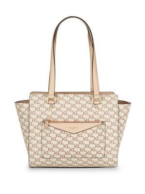Karl Lagerfeld Paris Vicky Monogram Wing Tote