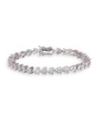 Nina Easton Heart-shaped Crystal Link Bracelet