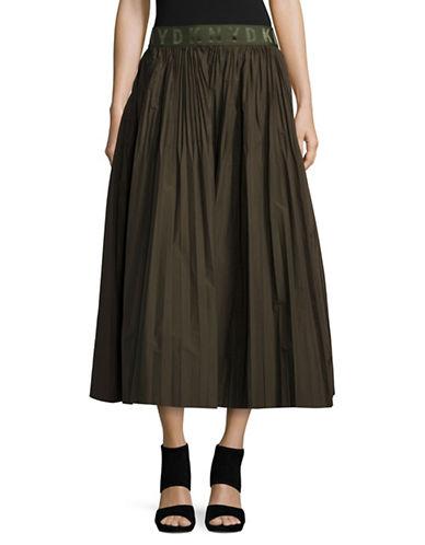 Dkny Pure Solid Pleated Skirt