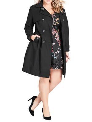 City Chic Plus Mystique Trench Coat