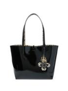 Lauren Ralph Lauren Reversible Faux-leather Tote With Two Zip Pouches
