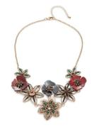 Robert Rose Floral Statement Necklace