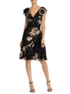 Lauren Ralph Lauren Floral Cap-sleeve Georgette Dress