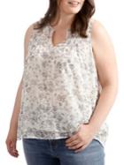 Lucky Brand Plus Floral-print Tank
