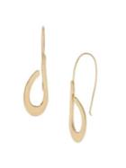 Robert Lee Morris Soho Mosaic Sculptural Loop Stick Goldtone Drop Earrings