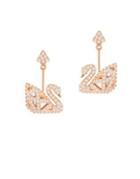 Swarovski Facet Swan Drop Earrings