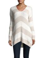 Design Lab Striped Ribbed Sweater