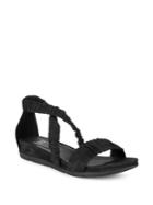 Eileen Fisher Dylan Rib-strap Leather Sandals