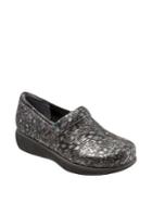 Softwalk Meredith Floral Embossed Leather Clogs