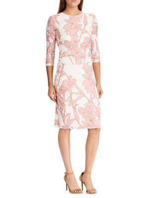 Lauren Ralph Lauren Floral Slim Jersey Dress