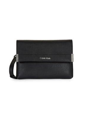 Calvin Klein Raelyn Leather Shoulder Bag
