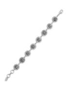 Lucky Brand Silvertone Reversible Pave Link Bracelet