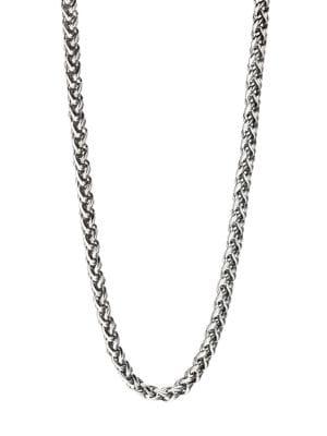 Fred Bennett Stainless Steel Twisted Link Necklace