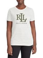 Lauren Ralph Lauren Plus Studded Logo T-shirt
