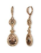 Givenchy Rose Goldtone And Swarovski Crystal Teardrop Earrings
