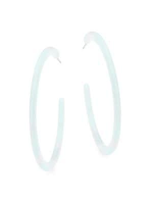 Design Lab Marbled Resin Hoop Earrings