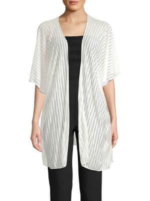 Cejon Stripe-print Kimono