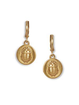 Vince Camuto Charmed Pieces Scarab Drop Earrings
