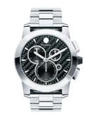 Movado Mens Stainless Steel Chronograph Watch